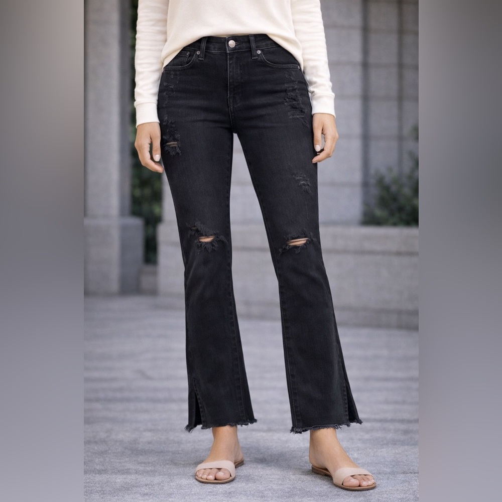 Flying Monkey Black Distressed Skinny Jeans